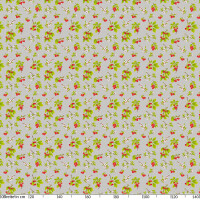 abwaschbare Tischdecke Weiße Punkte - Dots - Tupfen mit Kirschen und Blüten  Wachstuch Wachstuchtischdecke