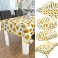 abwaschbare Tischdecke Sonnenblumen Gelb  Wachstuch Wachstuchtischdecke