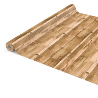 Tischdecke Wachstuch Holz Industrie Brett Industry Beige pflegeleicht abwaschbar Wachstuchtischdecke