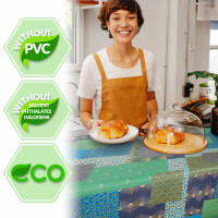Marie PVC frei abwaschbare Tischdecke Wachstuch