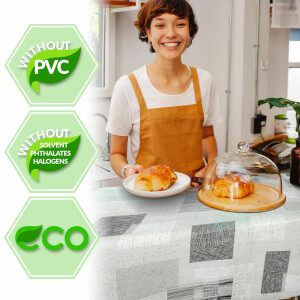 Josefine PVC frei abwaschbare Tischdecke Wachstuch